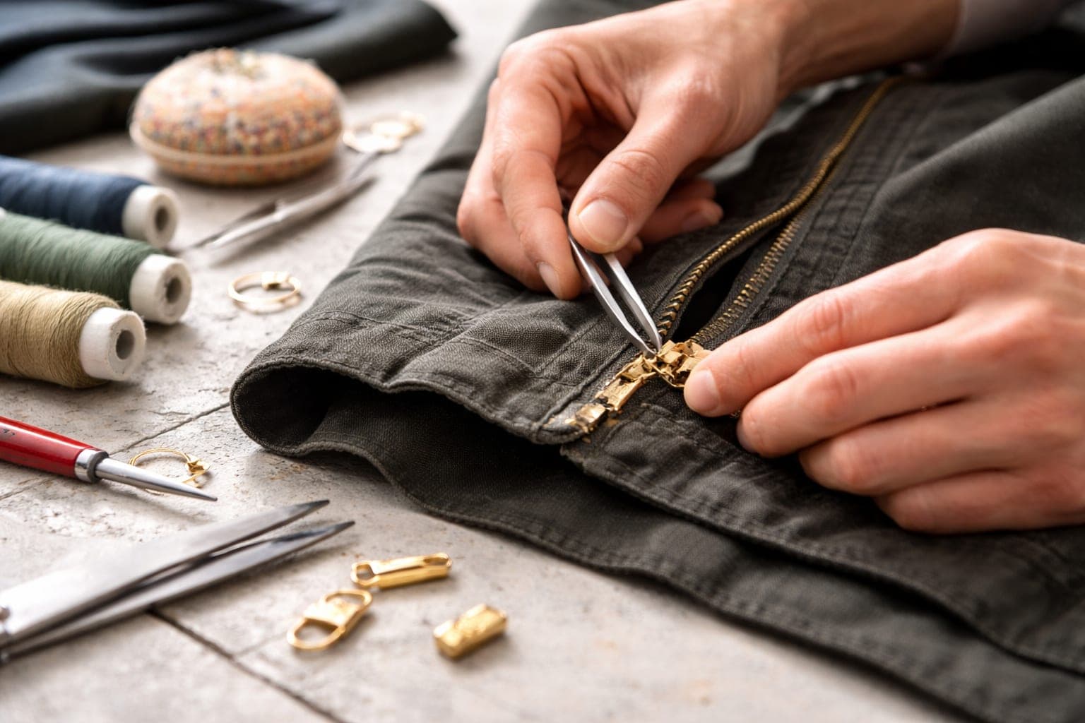 Zipper repair service in Sherman Oaks